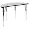 Flash Furniture 47.5" Circle Wave Grey Table Set-18" Stack Chairs XU-GRP-18CH-A48-HCIRC-GY-T-A-GG - alternate 7